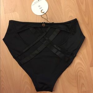 High waist strap detail swim or pole short by Luna